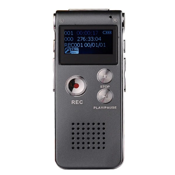 Smart Digital Voice Recorder MP3 WAV Format Playback Rechargeable Dictaph CHK29M Carousel 12