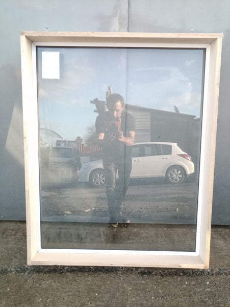 Aluminium Window White 830 W x 1000 H [# 4295 SF] Carousel 2