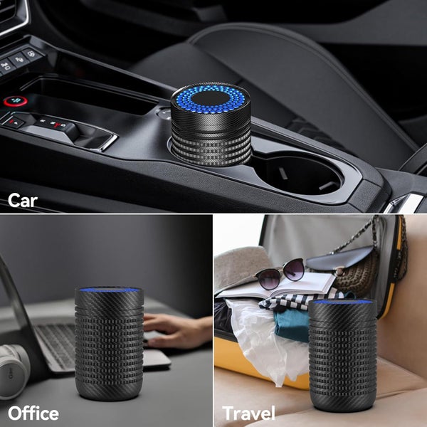Car Air Purifier,Mini Air Purifier with HEPA Filter,Air Cleaner for Odor Smoke Carousel 6