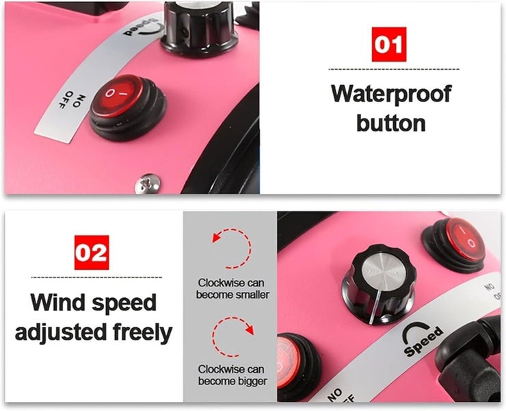 Dog Hair Dryer,Pet Blaster Dryer for Grooming,Pets Grooming Hair Dryer Blower Carousel 2