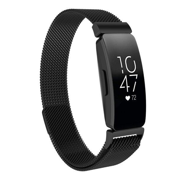 Fitbit Inspire Milanese Loop Strap Black Carousel 1