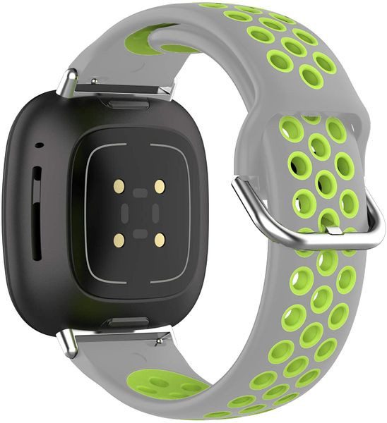 Fitbit Versa 3 Silicone Strap Silver/Volt Carousel 1