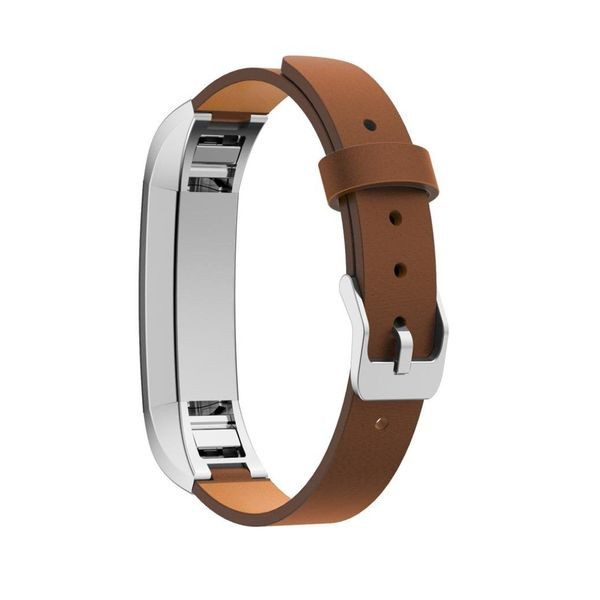 Fitbit Alta HR PU Leather Strap Brown Carousel 1