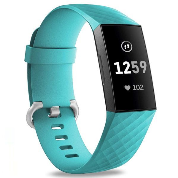 Fitbit Charge 3 Silicone Strap Turquoise Carousel 1