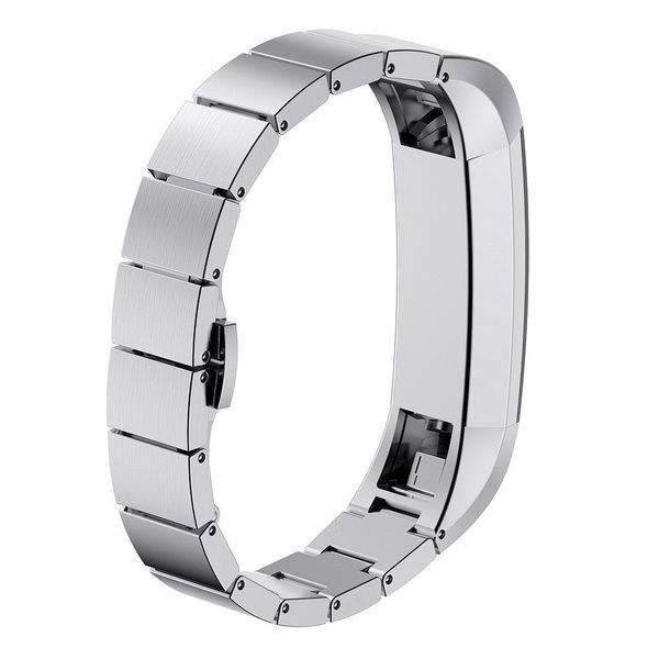 Fitbit Alta HR Stainless Steel Strap Silver Carousel 1