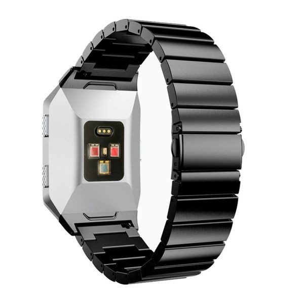 Fitbit Ionic Stainless Steel Strap Black Carousel 1