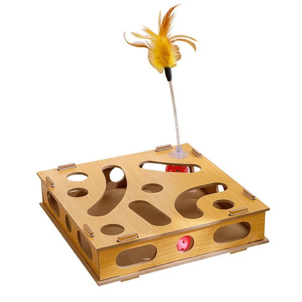 kitten toy puzzle box interactive cat puzzle toy box cat toy Cat Toy Puzzle Box Carousel 5