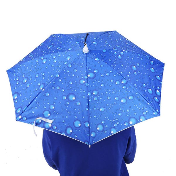 77cm Sunscreen Windproof Head-Mounted Umbrella Top Folding Hat Umbrella62865829135619111