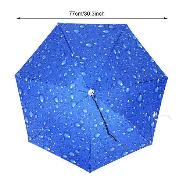 77cm Sunscreen Windproof Head-Mounted Umbrella Top Folding Hat Umbrella62865829135619112