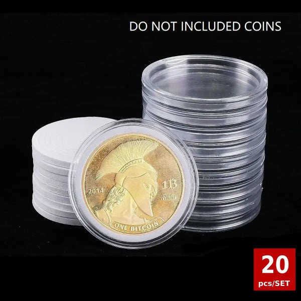 New 20Pcs/Box Coin Holders for Collection Coin Capsules with Adjustable Gaskets Carousel 1