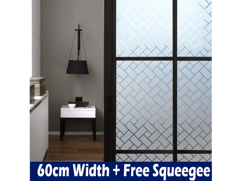 Window Glass Film Stickers Privacy Frosted 60cm Width Carousel 1