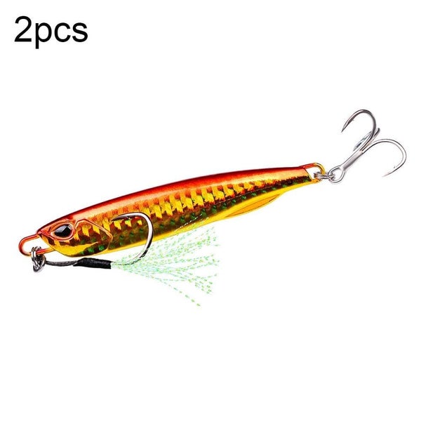 2 Metal Sea Fishing Bait 40g Simulation Proberos Lf103 Carousel 15