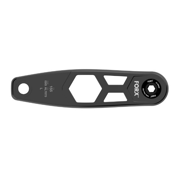 Forx E-bike Cranks HEX3 ISIS 155 Black 1 Pair Carousel 4