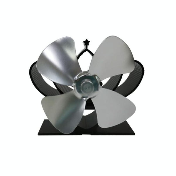 Yl201 4-blade High Temperature Metal Heat Powered Fireplace Stove Fan Carousel 1