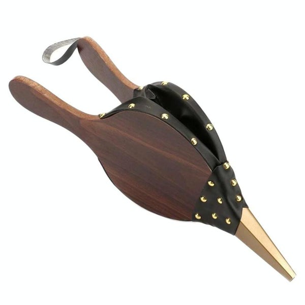 Wooden Vintage Dark Brown Fireplace Blower Traditional Cooker Diy Accessories Carousel 2