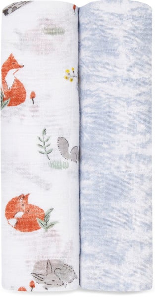 Aden + Anais: Classic Swaddle Set - Naturally (2 Pack) Carousel 1