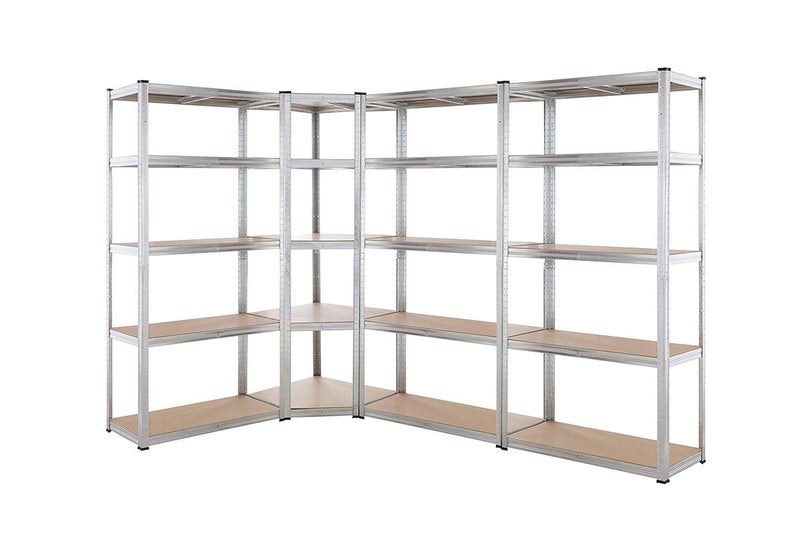 5 tier DIY Shelving H1800 x 900 x 400 With Corner Unit & 3 Storage Shelves Carousel 1