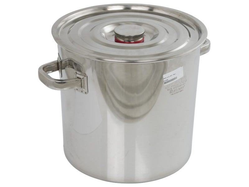 15L Tall Stock Pot + Lid - 30cm Stainless Steel Stockpot Carousel 1