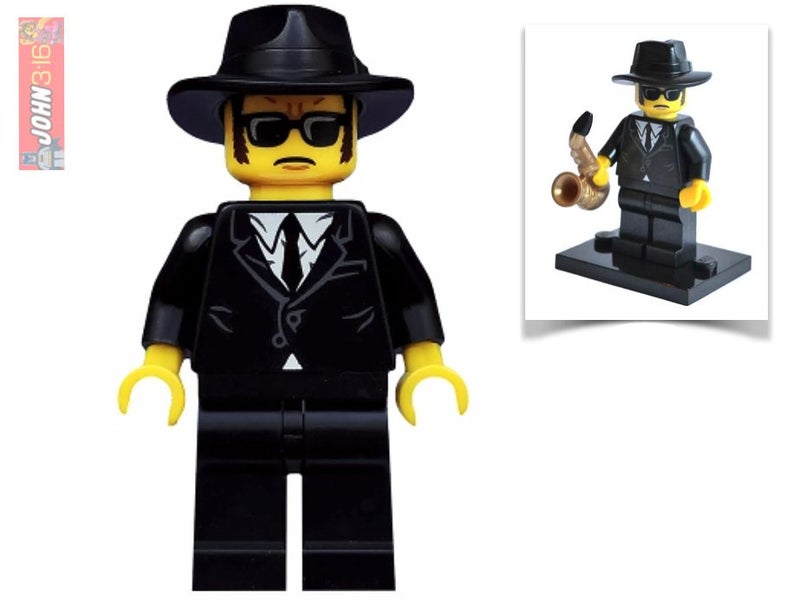 RARE LEGO COLLECTIBLE MINIFIGURE - SERIES 11 SAXOPHONE / JAZZ MUSICIAN Carousel 1
