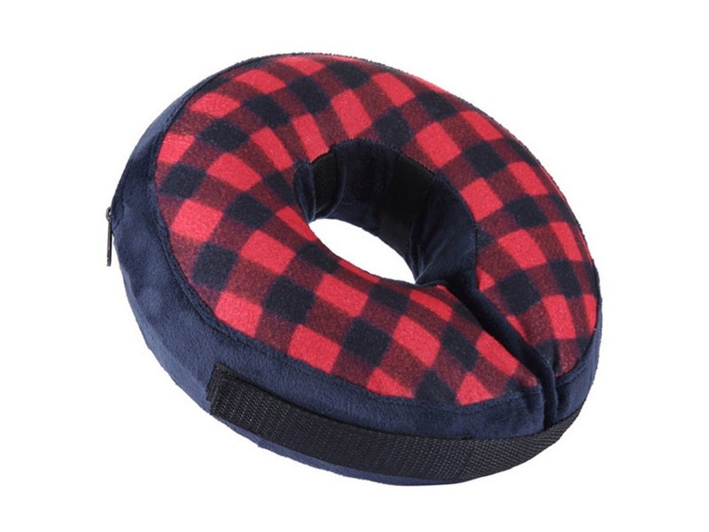 Inflatable Pet Recovery Collar Adjustable Pet Neck Protective Collar Red L Carousel 2