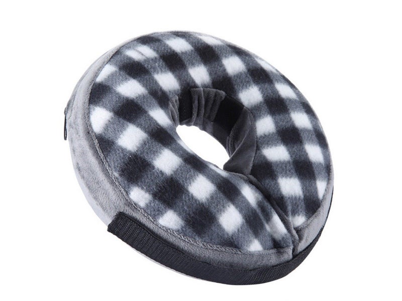 Inflatable Pet Recovery Collar Adjustable Pet Neck Protective Collar Black S Carousel 2