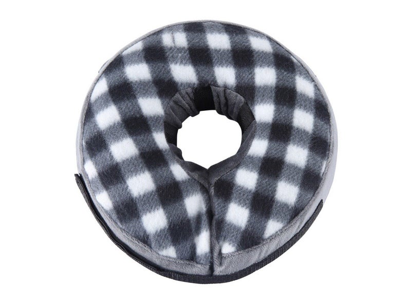 Inflatable Pet Recovery Collar Adjustable Pet Neck Protective Collar Black S Carousel 3