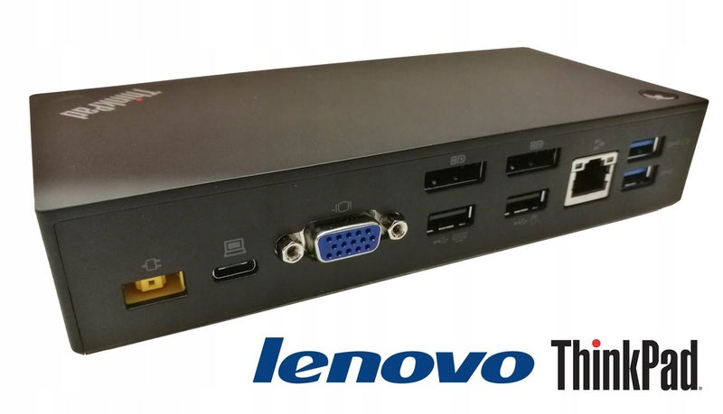 Lenovo ThinkPad USB-C Dock TYPE 40A9 W/ USB 3.0 USB 2.0 DP VGA GIGABIT ETHERNET Carousel 1