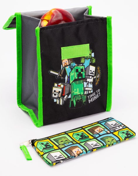 Minecraft Black 4 Piece Backpack Set (Boys) Carousel 4