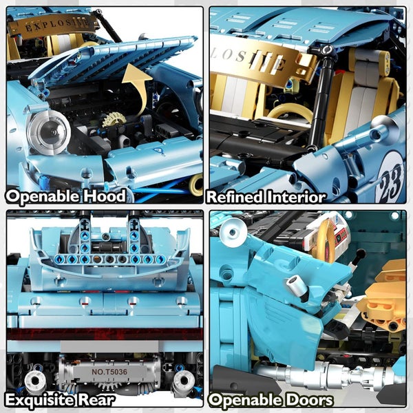 JMBricklayer Race Car building kit - 2368 Pieces-Compatible with Lego Carousel 2