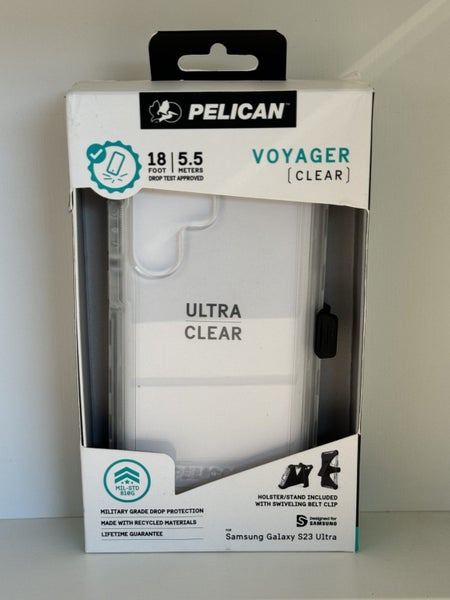 PELICAN VOYAGER Clear Case for Samsung Galaxy S23 Ultra - Like New628647404834571127