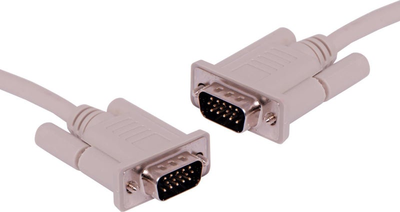 1.8m DE15 Male to DE15 Male High Density VGA Cable Carousel 1