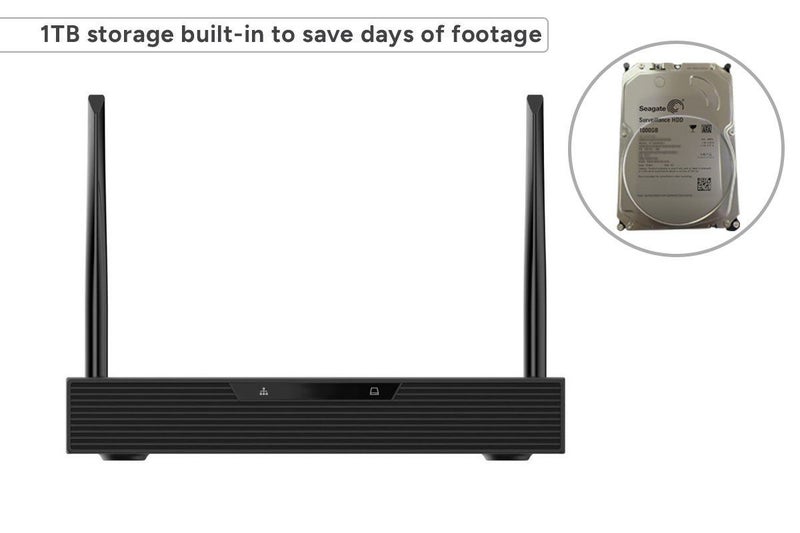 Kogan SmarterHome™ 4 Channel AI NVR Security Camera System with 4 x 3MP Cameras Carousel 2