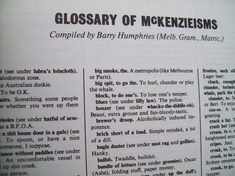 "WONDERFUL WORLD OF BARRY MCKENZIE" BY BARRY HUMPHRIES & NICK GARLAND Carousel 10