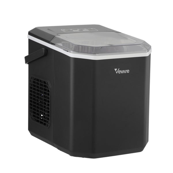 Vevare Portable Ice Maker Machine Ice Cube Tray With Handle 12kg Bar Home Black Carousel 2