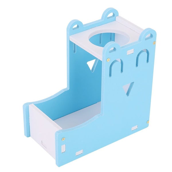 2 in 1 Blue Rat Hamster Automatic Pet Water Drinking Bottle Food Feeder Carousel 1