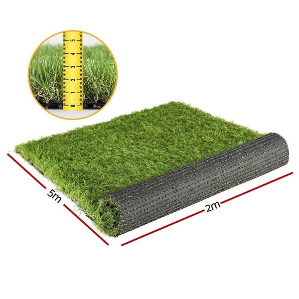 Artificial Grass 35mm 2mx5m Synthetic Fake Lawn Turf Plastic Plant 4-coloured Carousel 2
