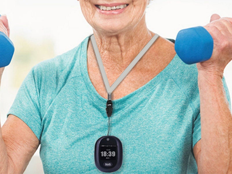 4G GPS Tracker for Kids and Elderly Touchscreen Real Time SOS Tracking Black Carousel 5