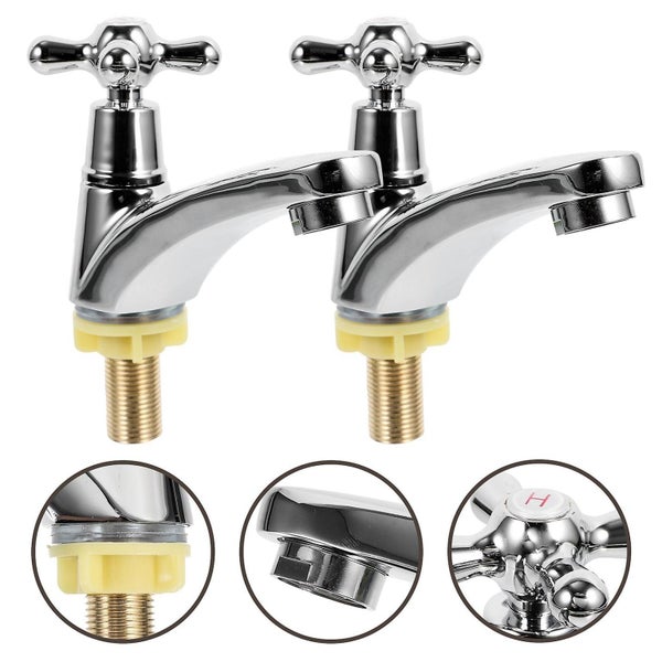 1 Pair Bathroom Sink Faucets Modern Sink Faucet Single Handle Bathroom Faucet Carousel 3