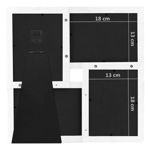 Collage Photo Frame For 4x(13x18 Cm) Picture White Mdf Ttxiit63616525189379111