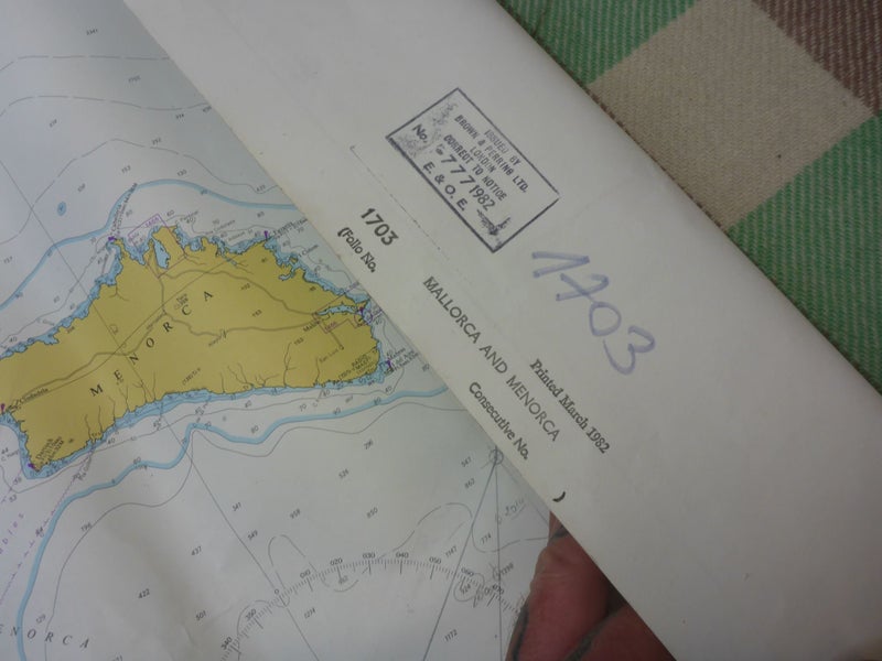 Awesome Vintage Map Mediterranean Sea Islas Baleares Mallorca And Menorca Carousel 9