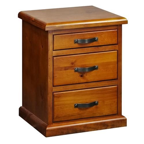 Starmore 3 Drawer Bedside Table | Solid Wood Carousel 1