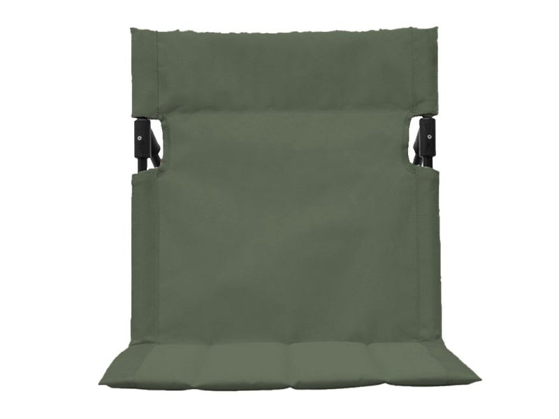 1Pc Folding Beach Lounge Chair Portable Beach Mat with Backrest Army Green Carousel 3