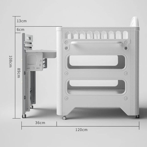 2-in-1 Baby Care Changing Table Carousel 7