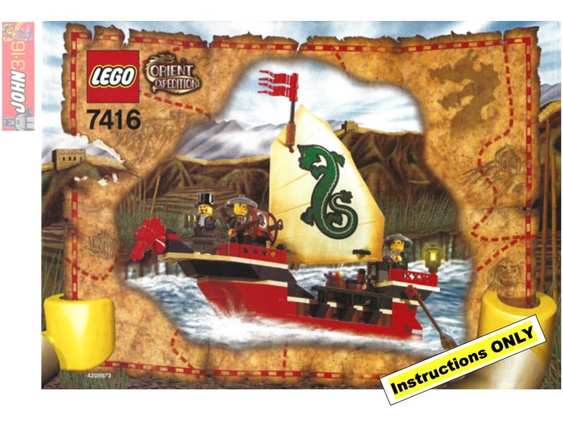 ** LEGO INSTRUCTIONS ** FOR 2003 ADVENTURERS SET #7416 EMPEROR'S SHIP Carousel 1