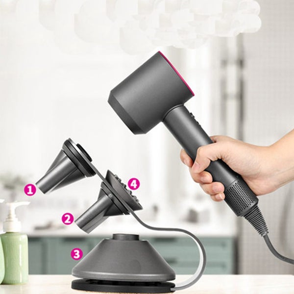 Desktop Hair Dryer Holder Stand for Dyson Nozzle Storage Organizer Attachment Carousel 1