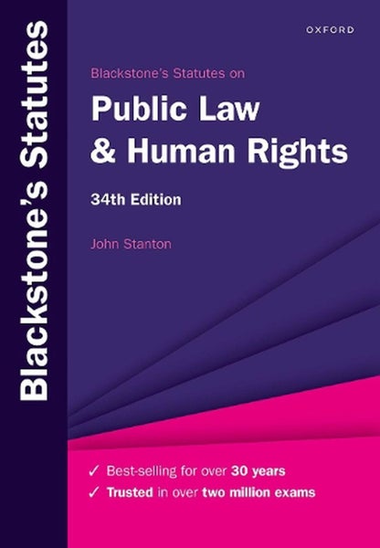 Blackstone's Statutes on Public Law & Human Rights by John Stanton - Paperback Carousel 1
