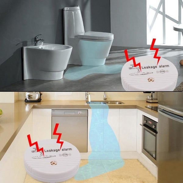 360 Degrees Water Leak Detector Sensor 85Db Volume Water Leakage Alarm For Ho... Carousel 8