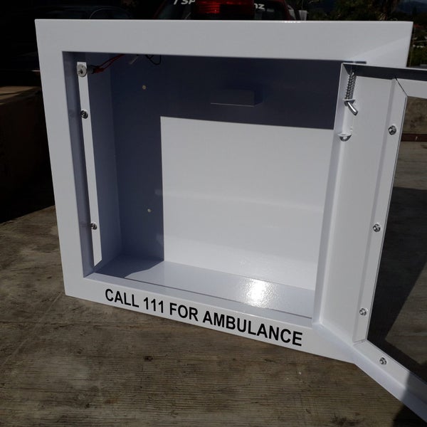 AED. Defibrillator Cabinet. Automatic External Defibrillator Cabinet. Medical. Carousel 4