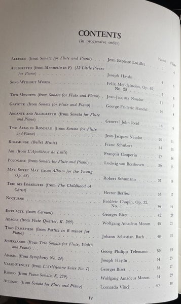 Solos for the Flute Player by Louis Moyse Piano Accompaniment Carousel 2