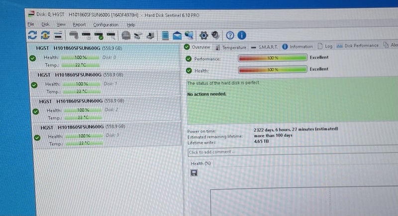 1x Hitachi 1.2TB 12G/s SAS SFF/2.5" 10k RPM Carousel 4